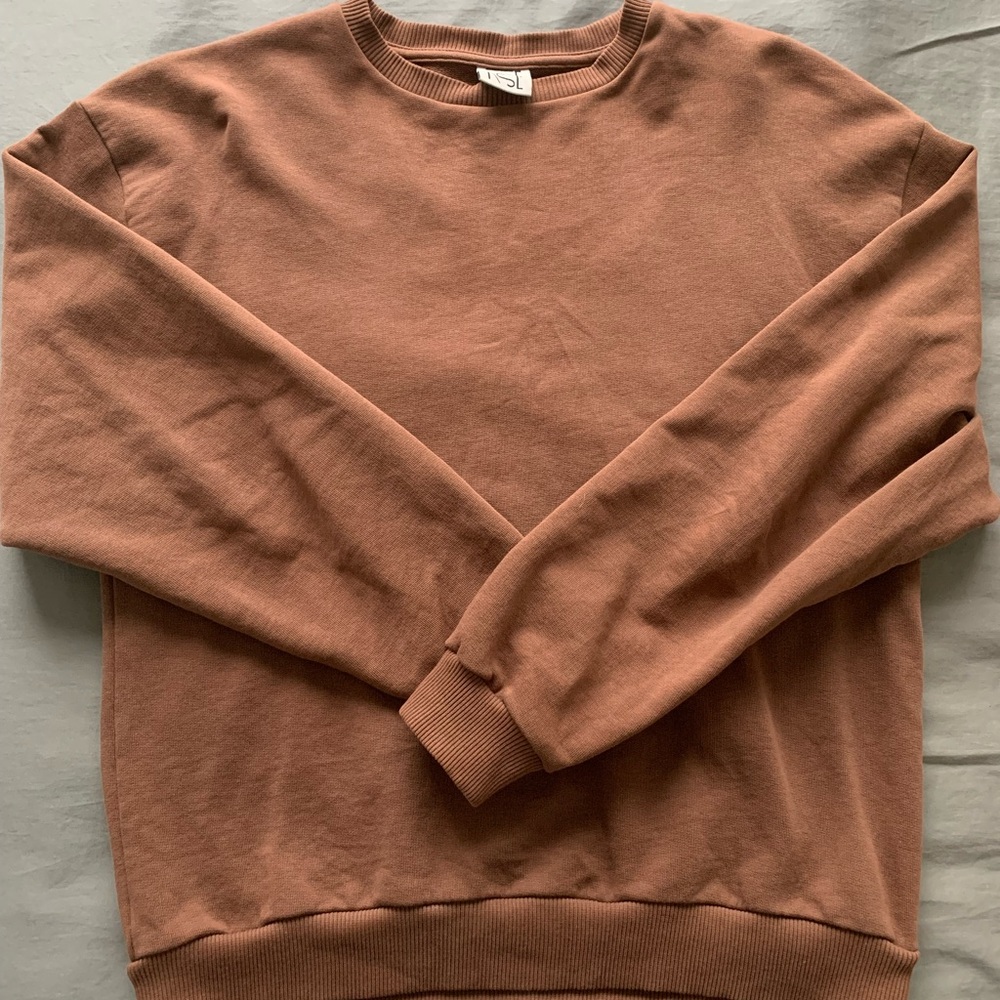 Baserange brown crewneck sweater size small
